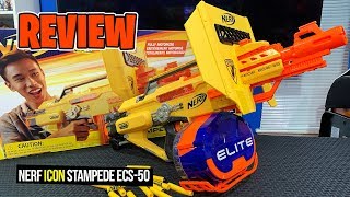 REVIEW 2019 Nerf ICON Stampede ECS50 Unboxing Firing Test Internals amp Review [upl. by Chavey]