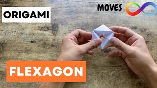 EASY FLEXAGON ORIGAMI TUTORIAL STEP BY STEP  HOW TO MAKE A PAPER FLEXAGON ORIGAMI  FOLDING ALWAYS [upl. by Arika]