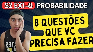 8 Questões de PROBABILIDADE que vc precisa fazer REVISA GOIÁS JUN Professor Euler Matemática Miozin [upl. by Darlleen678]