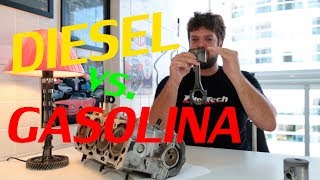 DIESEL vs GASOLINA quais as principais diferenças  Como Funciona 19 [upl. by Callie]