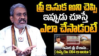 Chalasani Srinivas Shocking Comments On Chandrababu Free Sand Scheme  Chalasani Srinivas Interview [upl. by Dennard]