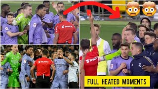 🤯 Huge clash erupted in Real Madrid vs Valencia game as Jude Bellingham goal disallowed amp red card [upl. by Ruthann28]