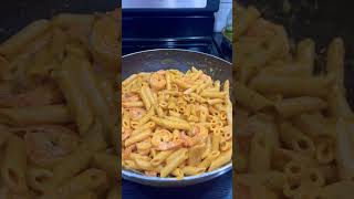 Creamy Boursin  Shrimp pasta pastalover goodfoodmood [upl. by Anglim969]