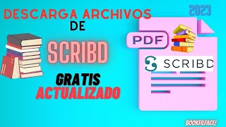 ⚡️como usar ARCHIVOS de SCRIBD GRATIS 2023📚 Actualizado💥 [upl. by Robins]