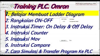 Tutorial Belajar PLC Omron Training PLC Secara Umum [upl. by Gustafsson]