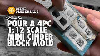 How to Pour our 112 Scale Mini Cinder Block Mold [upl. by Hestia]