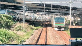 東海道線前面展望東京→横浜 ＜Cabview Japanrail Toukaido Line Tokyo → Yokohama＞ [upl. by Christenson]