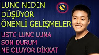 LUNC ACİL NEDEN DÜŞÜYOR DİKKAT🚨USTC LUNC LUNA NELER OLUYOR ÖNEMLİ luna lunc ftx bonecoin ustc [upl. by Ardnuahsal]