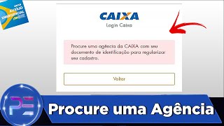 RESOLVIDO Procure uma agência da caixa com seu documento CAIXA TEM [upl. by Stuart909]