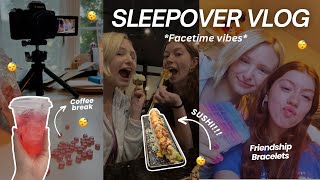 Ultimate Sleepover Vlog  Face time and Girly Vibes 🎀 🍣 [upl. by Inohtna]