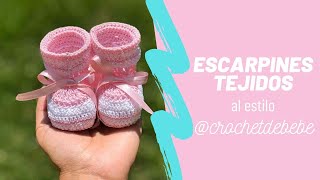 Paso a paso para hacer escarpines tejidos✔️ [upl. by Yttisahc]