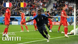 Samuel UMTITI Goal  France v Belgium  Match 61 [upl. by Pavier]