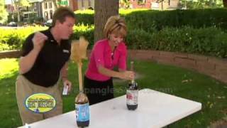 Cool Science Experiment  Original Mentos Diet Coke Geyser [upl. by Andromeda]