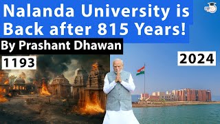 Indias Destroyed NALANDA UNIVERSITY is BACK after 815 Years Video of New University goes viral [upl. by Soutor]