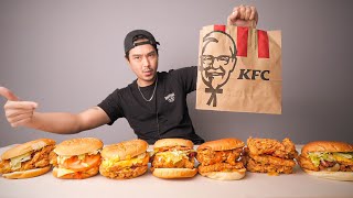 Trying ALL 7 Korean KFC Chicken Sandwiches [upl. by Haronid519]