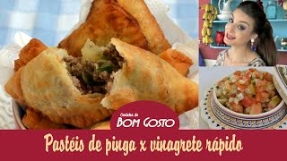 Pastéis de Pinga e Vinagrete Rápido  Gabi Rossi  Cozinha do Bom Gosto [upl. by Secilu]