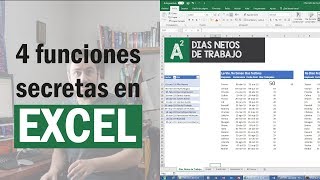 Las 4 Secretos de Excel mejor guardados  Funciones importantes para tu trabajo [upl. by Malita]