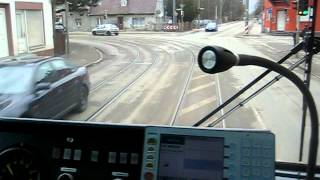 Strassenbahn Augsburg Führerstandsmitfahrt M 8 C Stadtbergen [upl. by Wanda400]