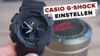 Deutsch Casio GSHOCK EINSTELLEN  Tutorial  FullHD [upl. by Isnam]