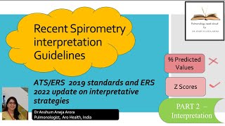 PART 2 Spirometry interpretation guidelines 2021 ATSERS [upl. by Ameehsat495]