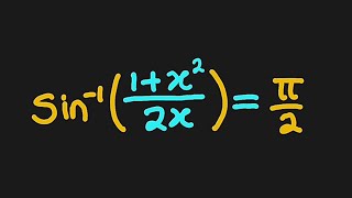 Trigonometric Equation  Arcsin1x²2x  π2 [upl. by Tomas]