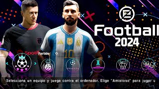 eFOOTBALL PES 2024 PPSSPP Android Update Transfers Kits 2024 Now Faces Camera PS5 Graphics HD [upl. by Atteve]