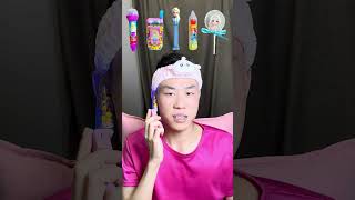 🍜🍧🍭ASMRPinkthemed Mukbang  Perfect for Sleepimmersive asmr asmrsounds [upl. by Einnal]