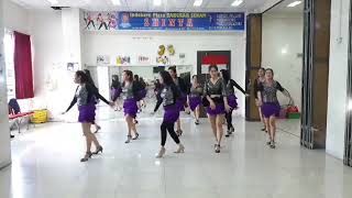 CANTA CANTA SAMBA LINE DANCE CHOREO BAMBANG SATIYAWAN INA [upl. by Safire]