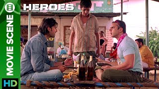 Beer and Tandoori The Perfect Diet  Movie Scene  Heroes  Sohail Khan Vatsal Sheth [upl. by Gehman]