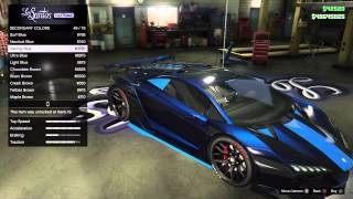 GTA 5 Online Tron quotPaint Jobquot Best Rare Zentorno Paint Job 3 [upl. by Adnerak]