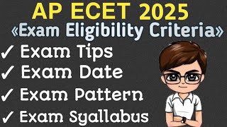 ap ecet 2025 exam date ecet syallabus exam pattern eligibility criteria ap ecet 2025 [upl. by Kcajyllib]