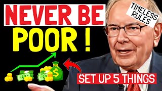 Warren Buffett STOP These 5 THINGS That Are Keeping YOU Poor ASAP [upl. by Irim365]