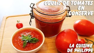 Coulis de tomates en conserve [upl. by Asaph554]