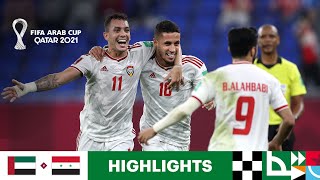 United Arab Emirates v Syria  FIFA Arab Cup Qatar 2021  Match Highlights [upl. by Ardnuahc]