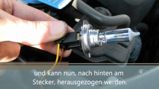 Audi A3 8P 8P1 Lampentausch Scheinwerfer Front H7 OSRAM Nightbreaker Plus Anleitung [upl. by Broderick]