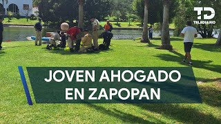 Muere joven ahogado en un lago artificial en Zapopan [upl. by Jami]