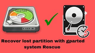 recover partition with gparted disk rescue [upl. by Aydni]