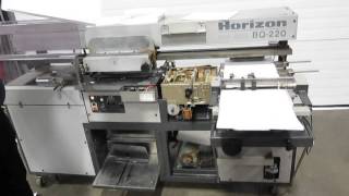 HORIZON BQ 220 HOT GLUE BINDER WITH AUTO COVER FEEDER [upl. by Yarled]