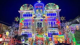 ⁴ᴷ Dyker Heights Christmas Lights 2022 in Brooklyn New York City ✨NYC Christmas ✨ [upl. by Otreblasiul]