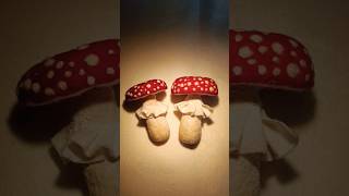 Lets make some magical 😛 mushrooms 🍄 from felt mushroomchristmas diy [upl. by Alfreda]