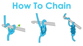 How to Slip Knot and Chain  Crochet Lesson 1 [upl. by Adamsen974]