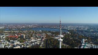 HeinrichHertzTurm Hamburg DrohnenLuftaufnahme [upl. by Oivatco]