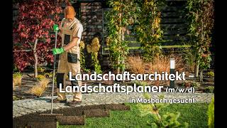 Landschaftsarchitekt  Landschaftsplaner mwd in Mosbach gesucht [upl. by Rednal]