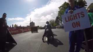 2015 Isle of Man 500 Senior Classic TT Manx Norton onboard [upl. by Bow]