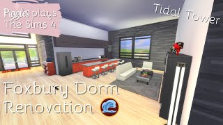 Foxbury Dorm Renovation  Tidal Tower Renovation  The Sims 4 [upl. by Aerdnuahs]