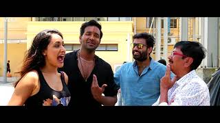 Achari America Yatra Movie Making  Vishnu Manchu Pragya Jaiswal Brahmanandam [upl. by Aleakam91]