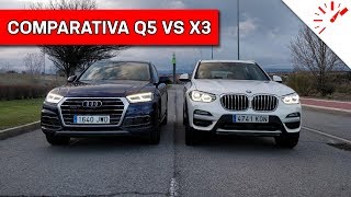 Comparativa SUV Premium diésel Audi Q5 vs BMW X3  Actualidad Motor [upl. by Dunkin]