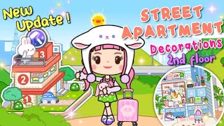 Miga World NEW UPDATE STREET APARTMENT DECORATIONS DECORATING THE NEW HOUSE Miga town tocaboca [upl. by Yntirb830]