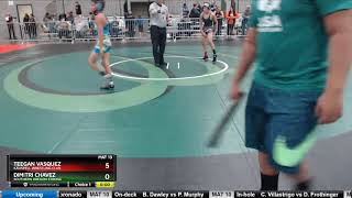 Middle School 97 Teegan Vasquez Kalispell Wrestling Club Vs Dimitri Chavez Southern Oregon Strong [upl. by Esilahs]