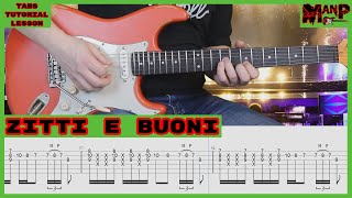 Zitti E Buoni  Måneskin Cover  Guitar Tab  Tutorial  Lesson [upl. by Frankie]